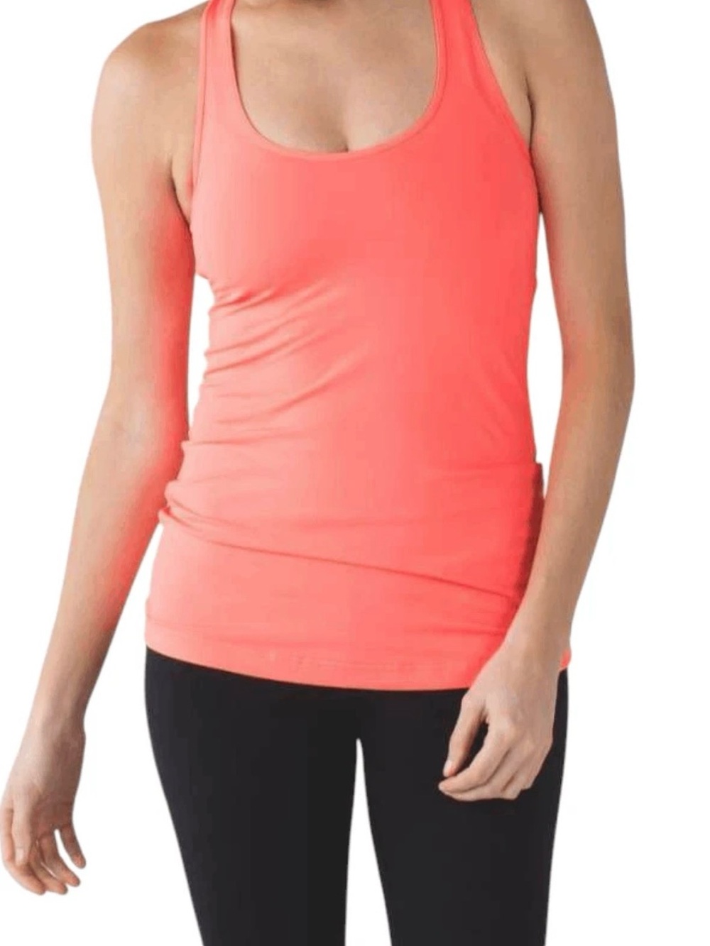 lululemon athletica Coral Racerback Scoop Tank no size tag measurements included